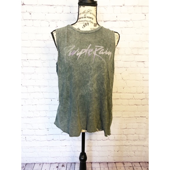 Prince Tops - Retro Prince Purple Rain Tank Top Prince Tops - Retro Prince Purple Rain Tank Top